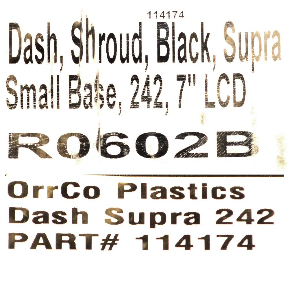 Supra Boat Blank Dash Panel 114174 | Launch 242 Black Vinyl
