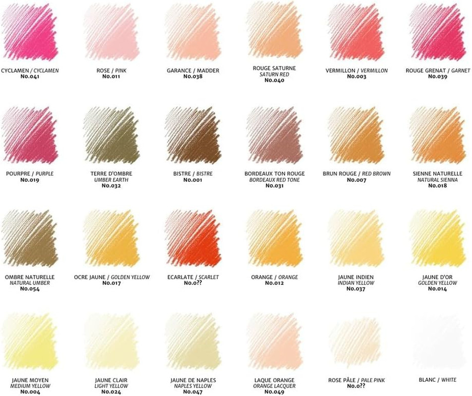 Conte Carres Crayons - 48 Assorted Colours