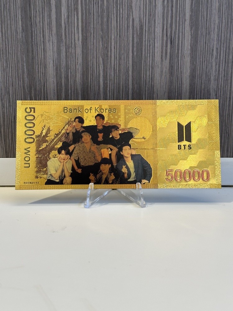 RM - BTS 24k South Korean Won Gold Note