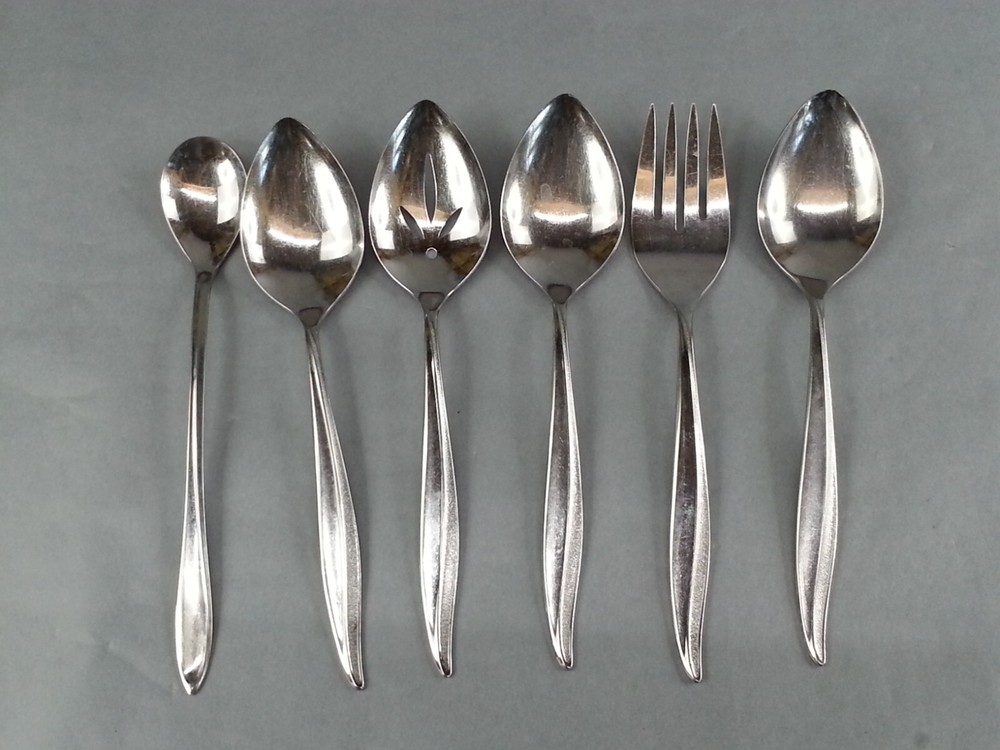 Vtg 86 Piece Stegorcraft Flatware Set Textura Pattern