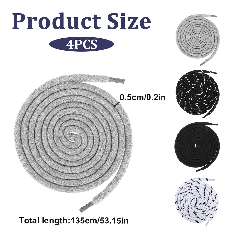 Replacement Drawstring Cords with Plastic Threaders for Hoodies and Sweatpants