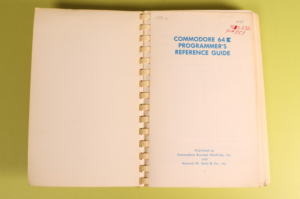 Commodore 64 Programmer's Reference Guide First Edition 7th Printing 1983