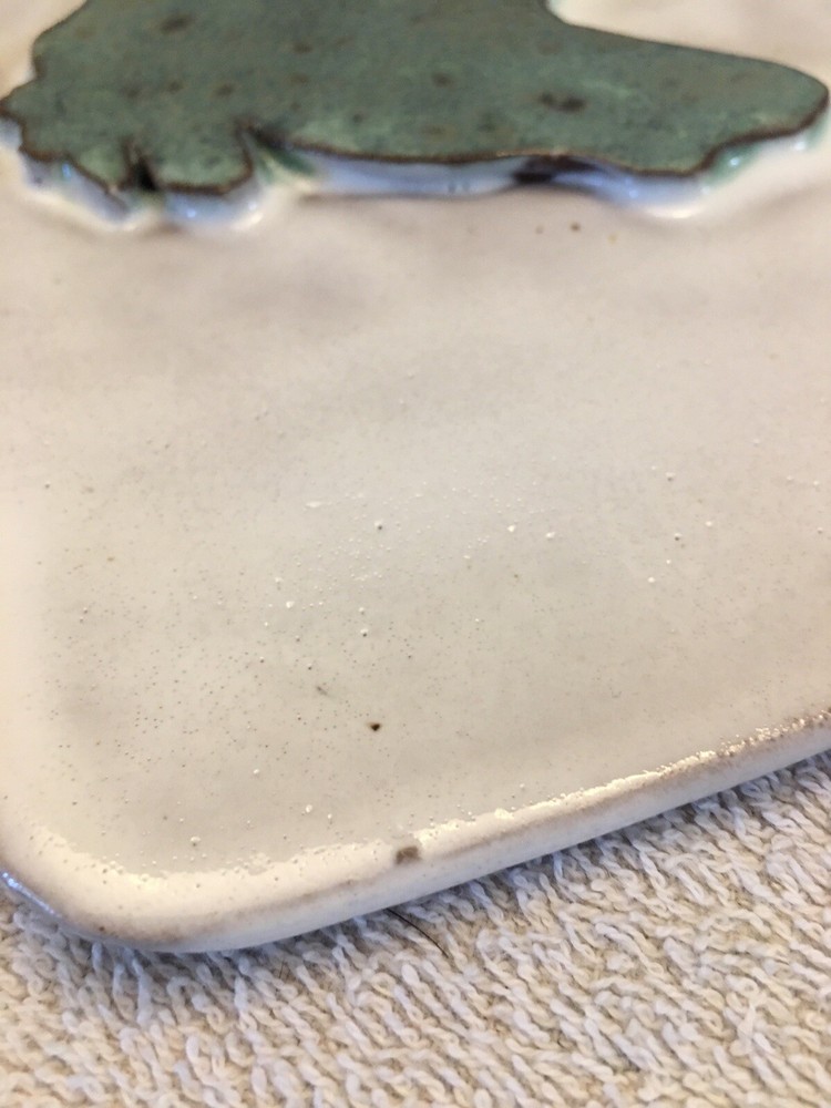 Frog Art Pottery Decor Piece Looks To Be Initialed & Dated 2014
