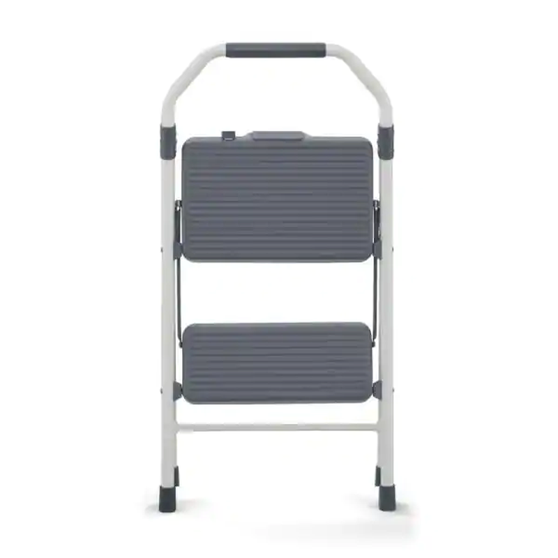 2-Step Compact Steel Step Stool, 225 Lbs. Load Capacity Type II Duty Rating