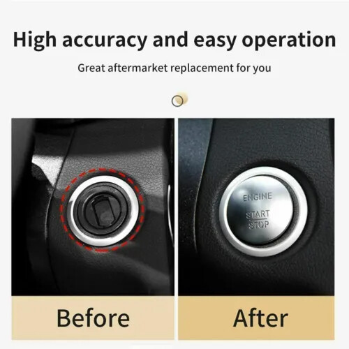 For Mercedes Benz Push To Start Button Engine Start Stop Push Button Accessories