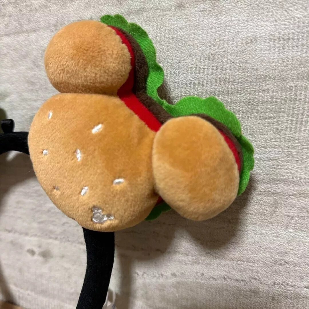 Disney Resort Hamburger Ears Headband Hat Burger Cap Mickey