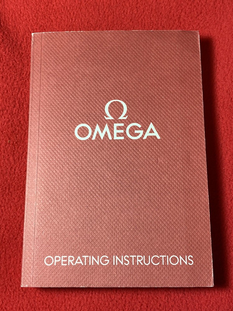Omega Operating Instructions Watch Booklet/Manual/Guide - Speedmaster, Seamaster