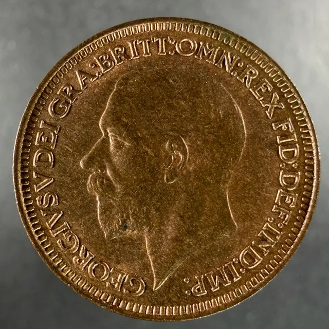 1930 Great Britain Farthing George V Britannia Reverse