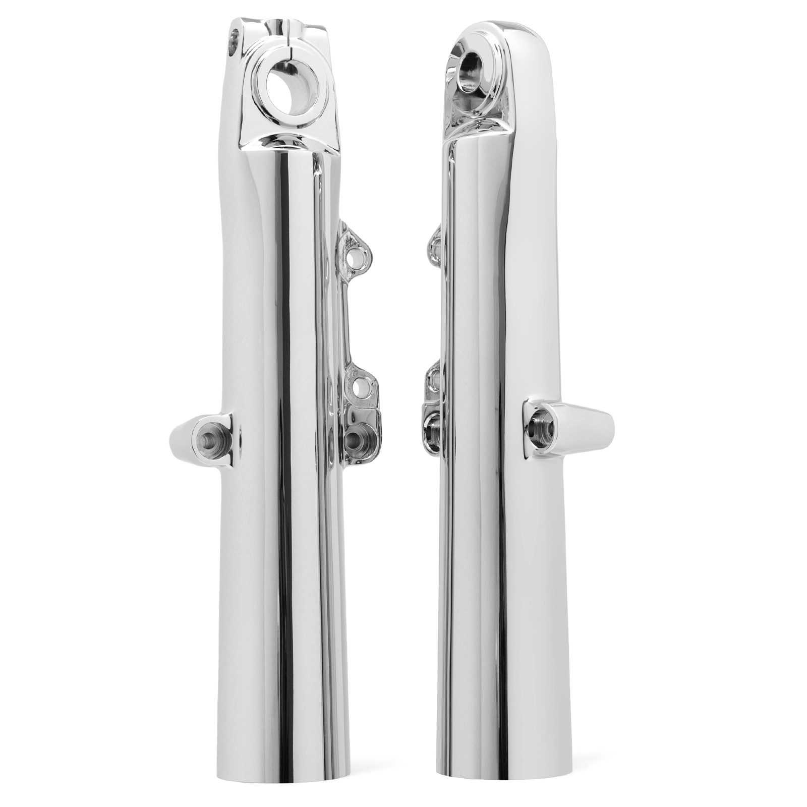 CHROME FORK SLIDER LEGS FOR HARLEY TOURING STREET GLIDE FLHX ROAD KING FLHR 14+
