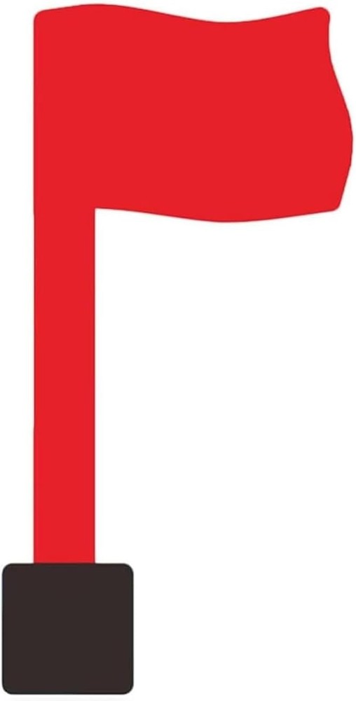 Compact Red Mailbox Flag with Weatherproof Design - Effortless Installation