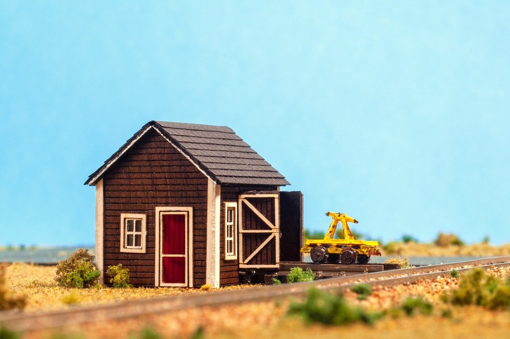 Z Scale Laser Cut KIT Handcar Shed