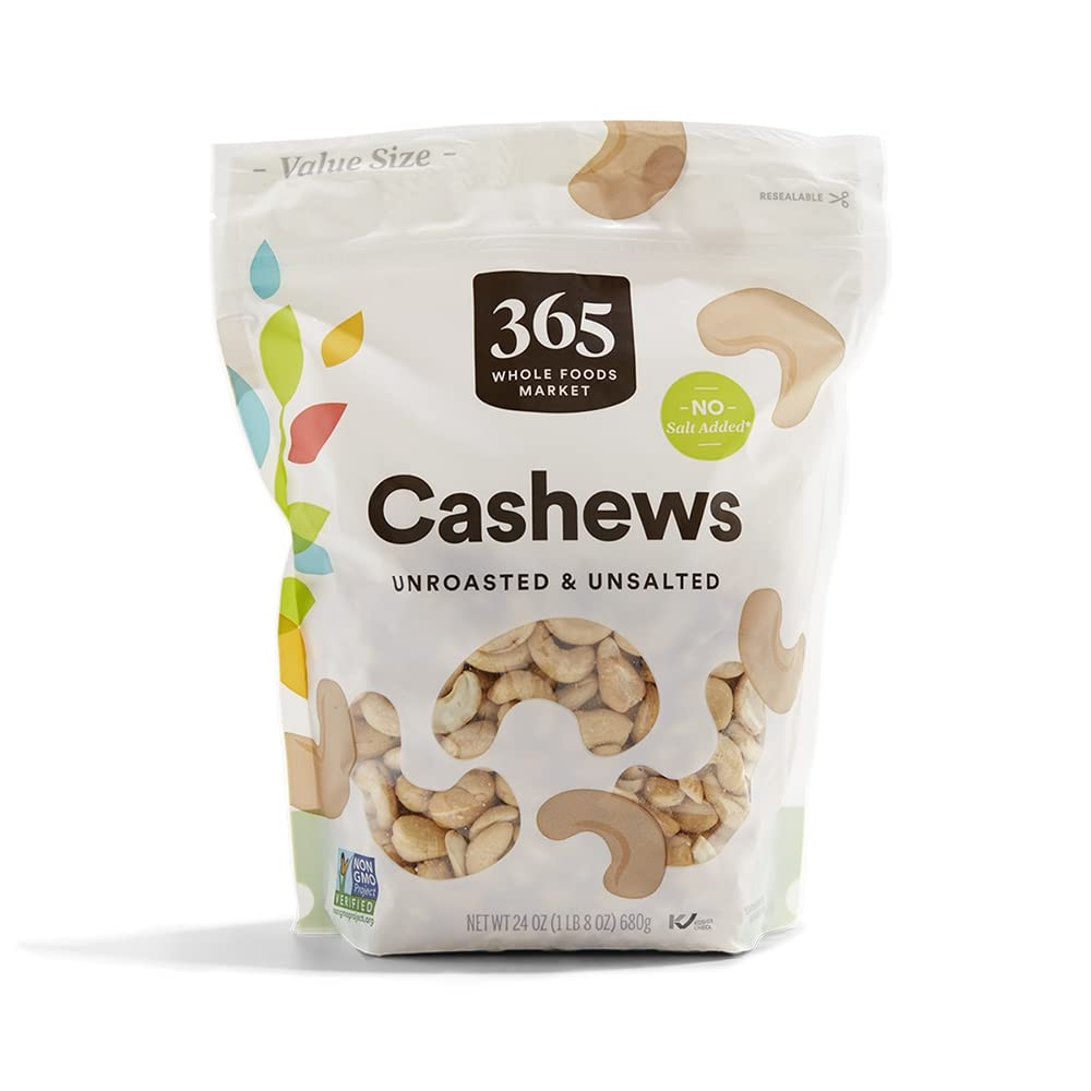 , Cashews Unsalted & Unroasted, 24 Ounce
