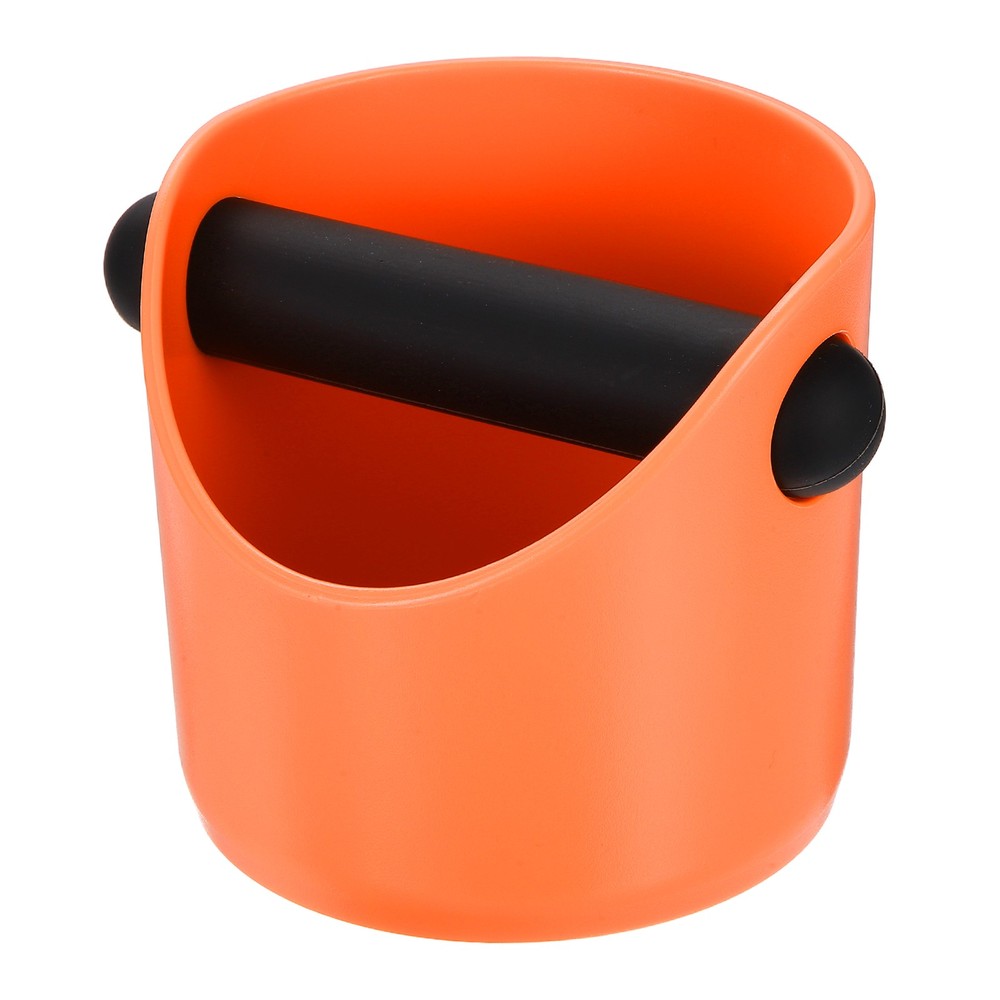 4-inch Coffee Knock Box, Espresso Knock Box Coffee Grounds Container, Orange