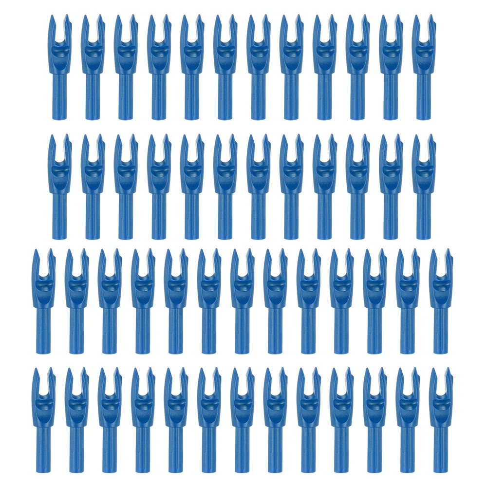 50Pcs Archery Arrows Nocks 4.2mm Insert Arrow Nock Replacement Blue
