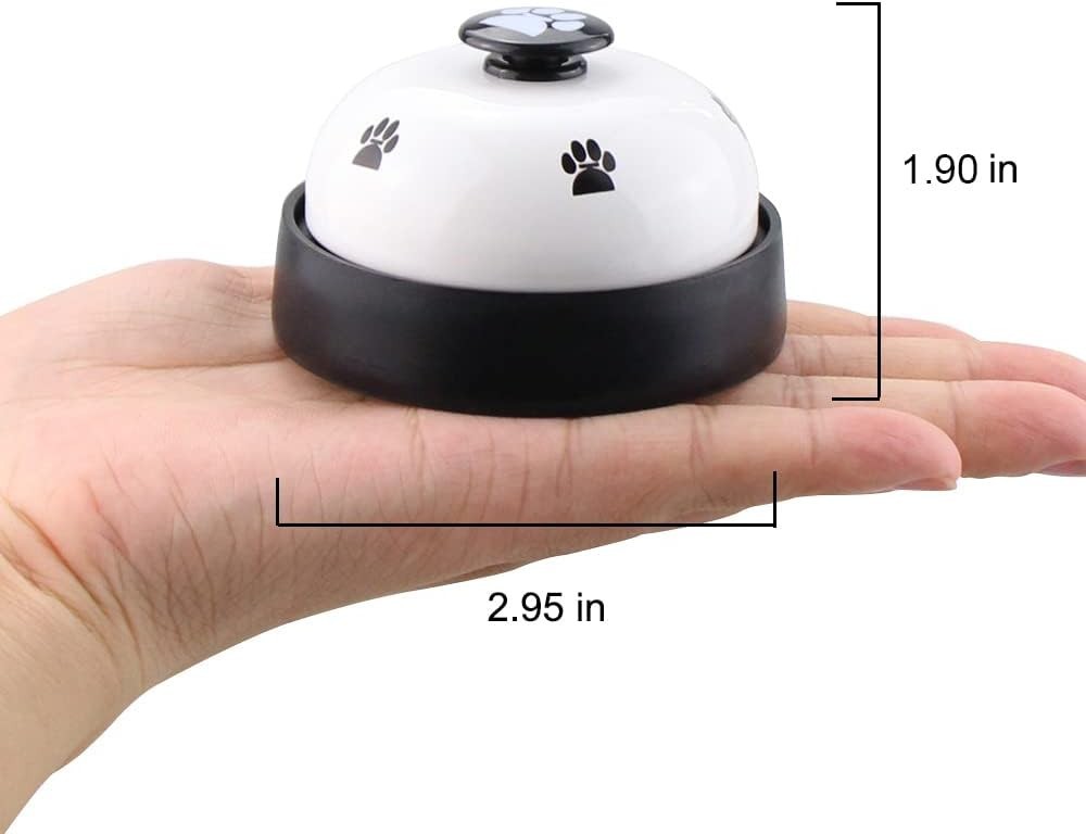 2-Pack Dog Training Bells with Non-Skid Base for Effective Pet Potty Training