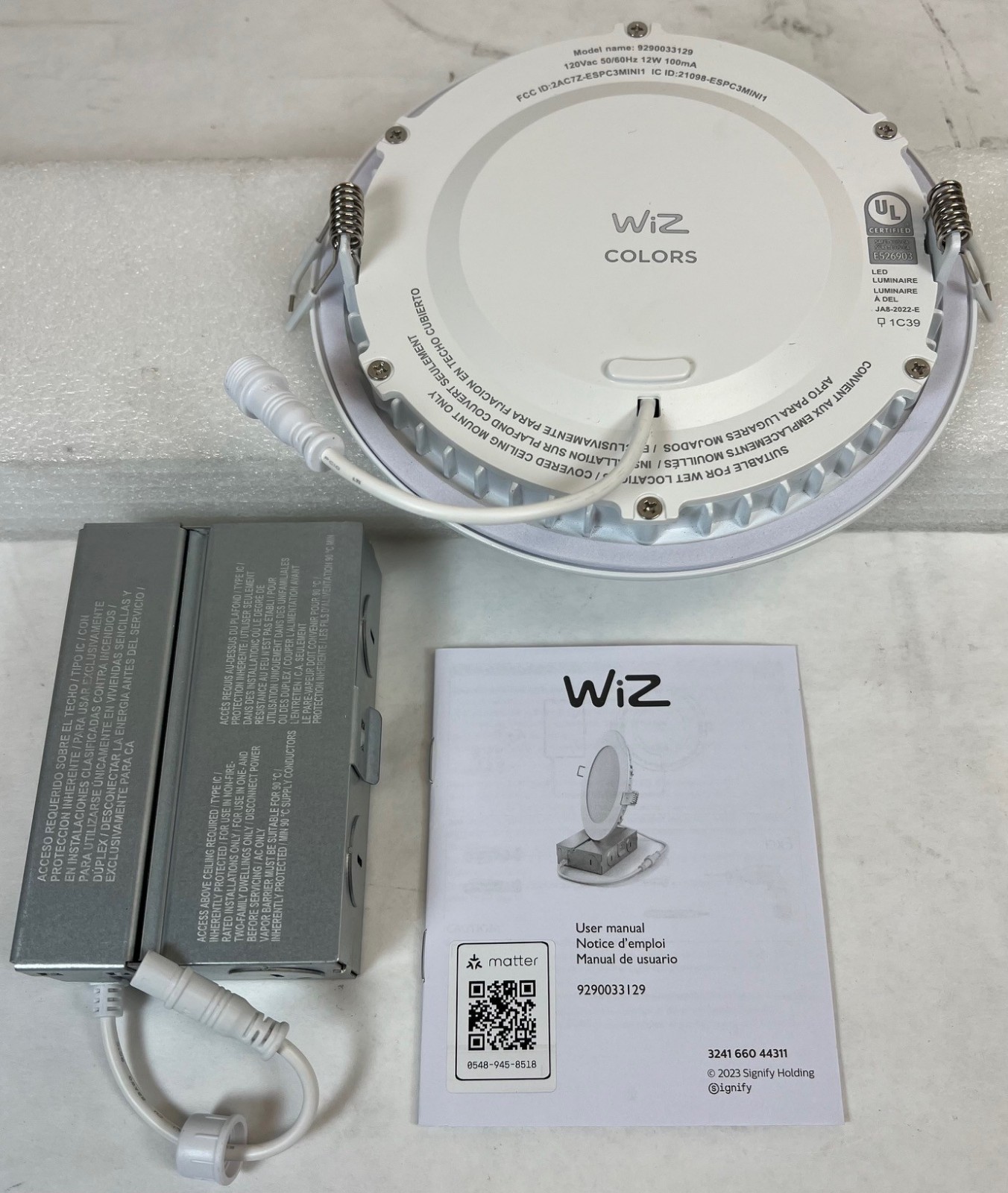 WiZ 6 inch Recessed Smart Downlight LED Color Changing Canless/Slim -FREE S/H