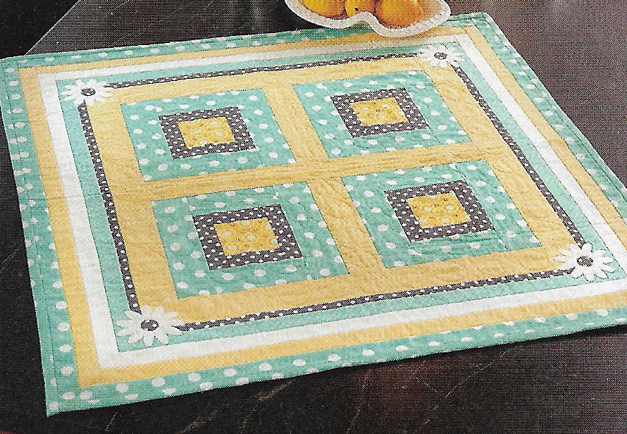 Spring Daisies Table Quilt quilting pattern instructions
