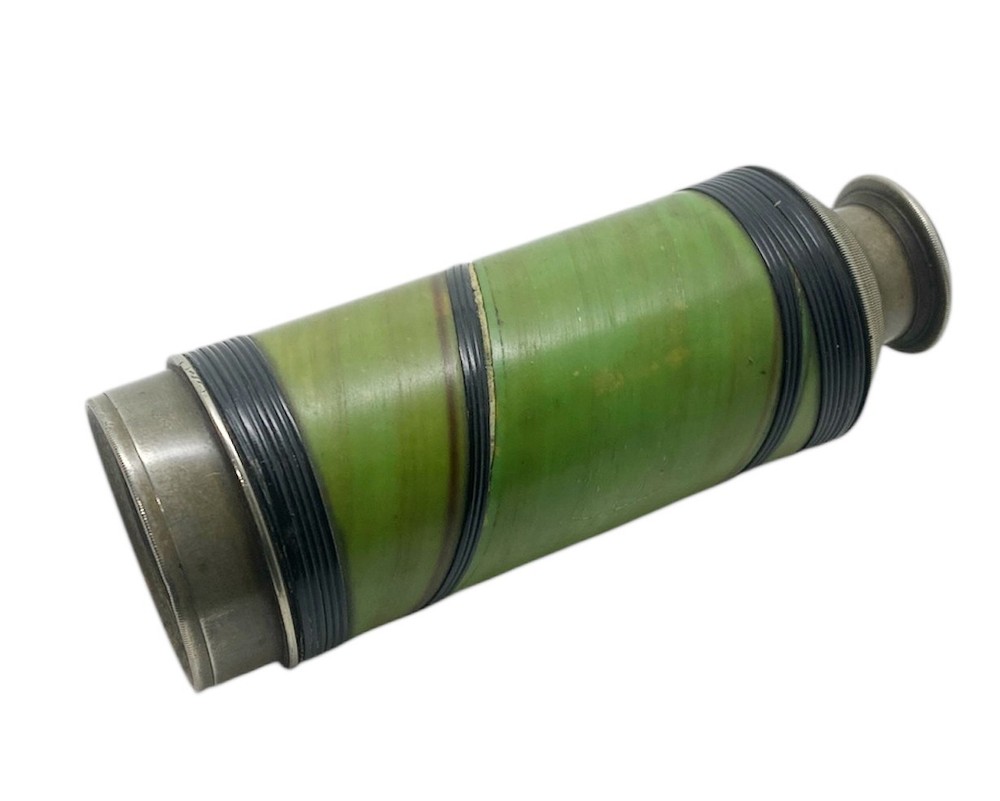 A Superb Rare Jacob Abrahams 6 Draw Shagreen Telescope Missing End Cap