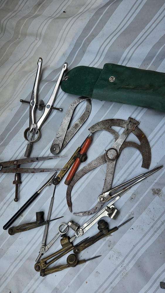 ANTIQUE/VINTAGE ENGINEERS DRAWING TOOLS.