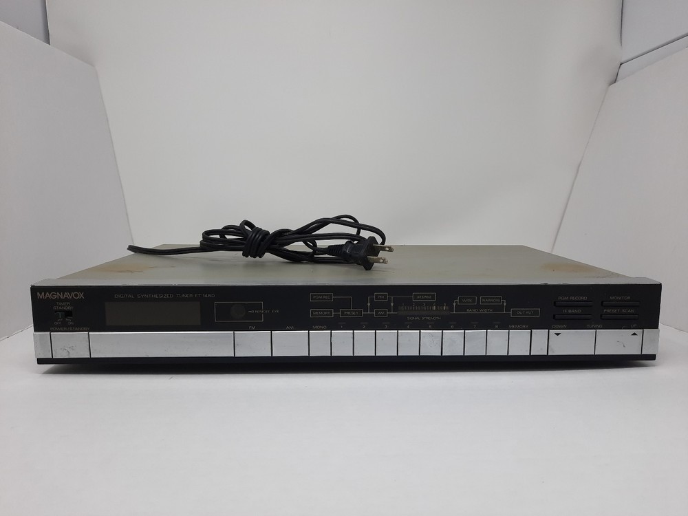 VINTAGE Magnavox Digital Synth Tuner FT1460 - Untested Read Description