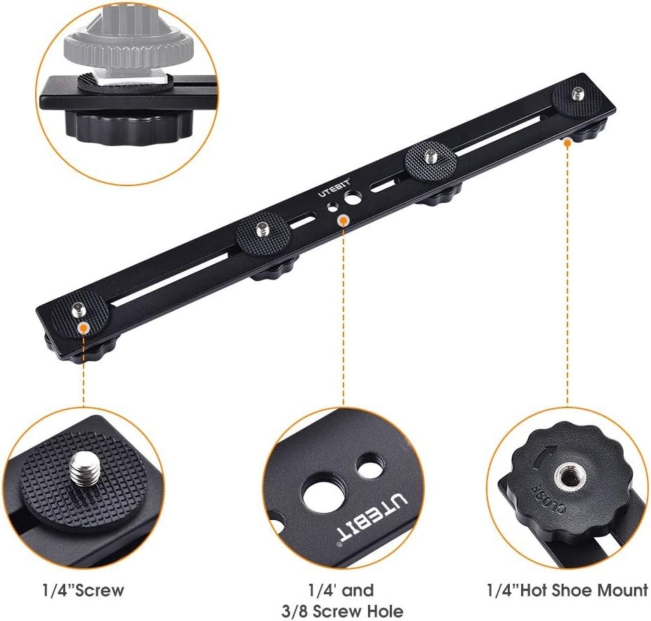 Versatile 11 Inch Flash Bracket for Photography - Strong & Lightweight Design