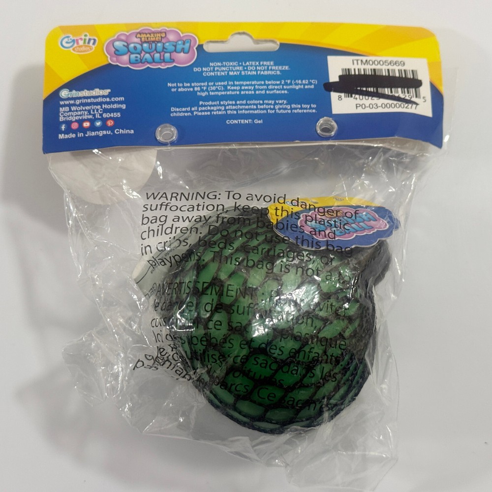 Grin Studios Green Squish Ball - DNA