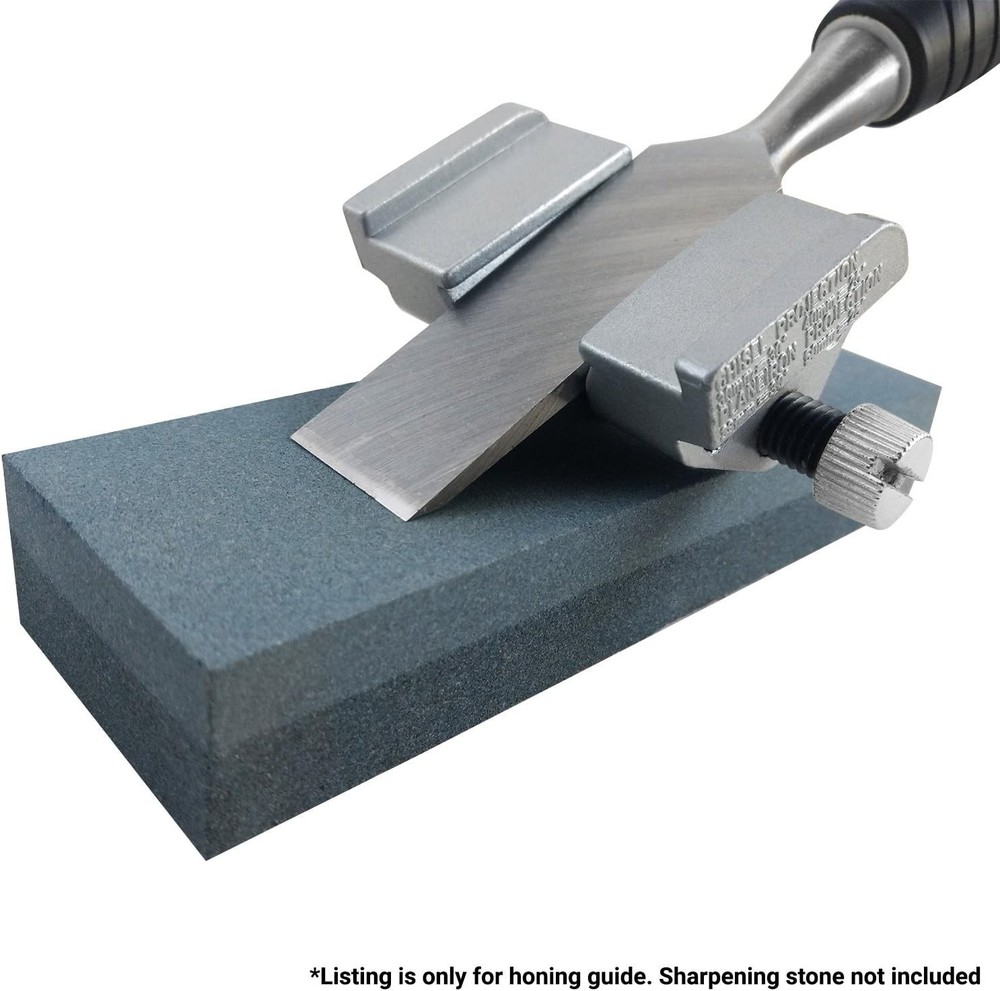 Aluminum Honing Guide for Easy Chisel Sharpening with Illustrated Instructions