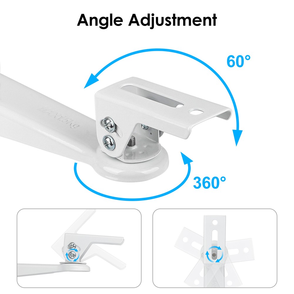 360°Adjustable Mini Projector Wall Mount for CCTV Surveillance Cameras Webcam