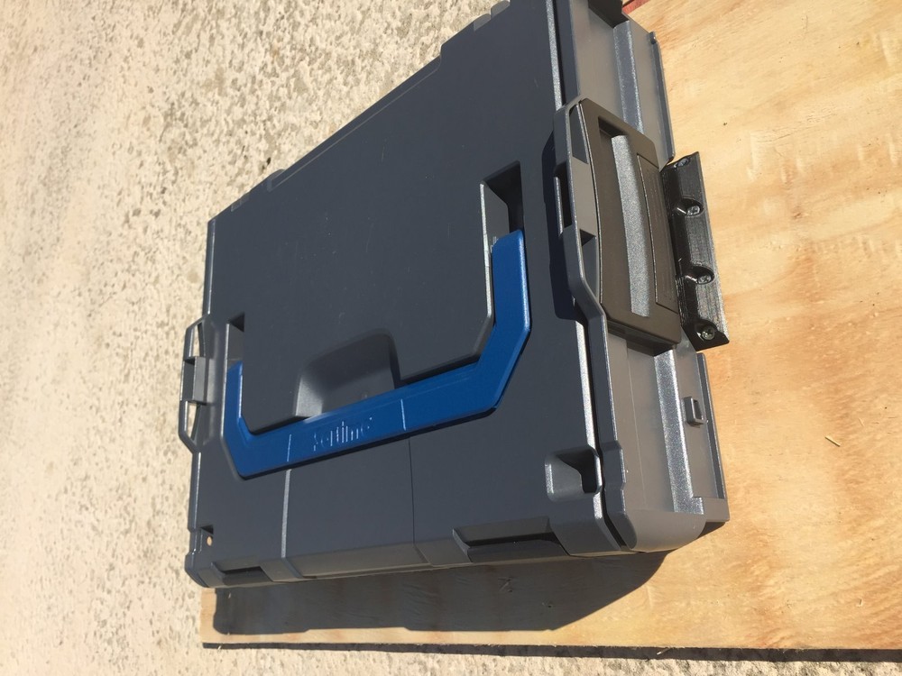 NEW 2018! Blue Sortimo Bosch L-Boxx base mounting mount bracket clip set