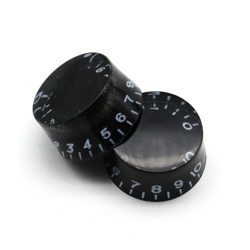 4Pcs Black Guitar Speed Control Knobs Tone Volume Knobs Pots for Electric Guitar