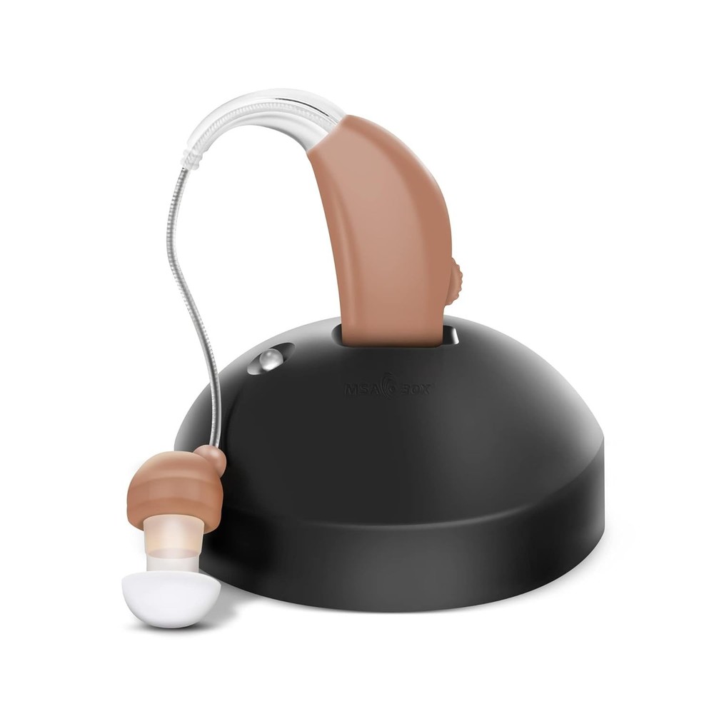 Discreet Behind-the-Ear Amplifier - Fast Charging & Adjustable Volume Control