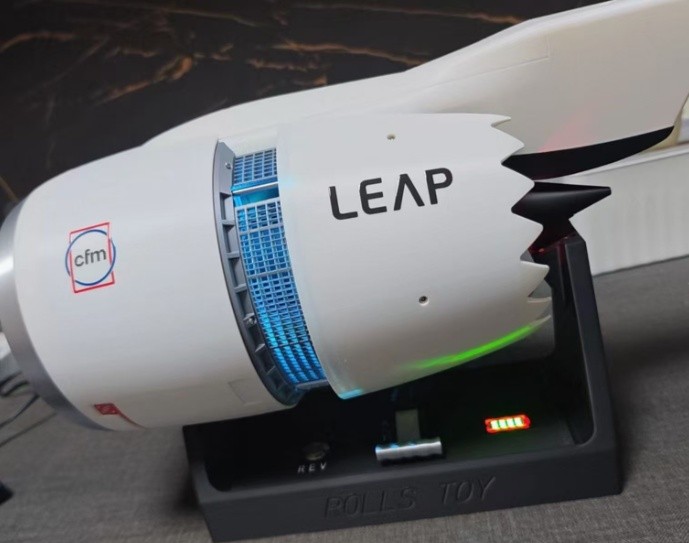 1/24 Mini C919 CFM-LEAP 1B Aviation Electric Aircraft Engine Finished Model Gift