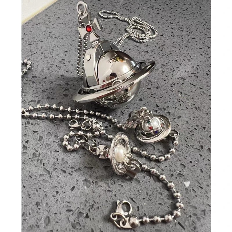 Vivienne Westwood Nana Anime Okazaki Shinichi Pendant Lighter Two Orbs Chain SL