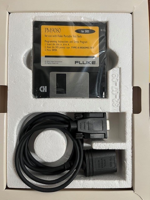 FLUKE PM9080 RS-232 Industrial Serial Adapter Interface Cable Optically Isolated