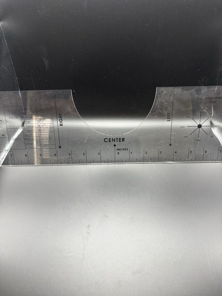 T-Shirt alignment Tool - Ruler - Centering Tool | HTV Alignment | Guide