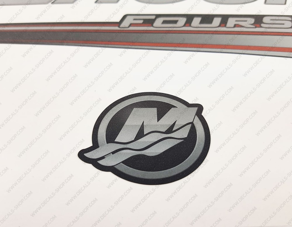 Mercury 9.9 hp Four Stroke 2013-2017 RED outboard engine decals sticker