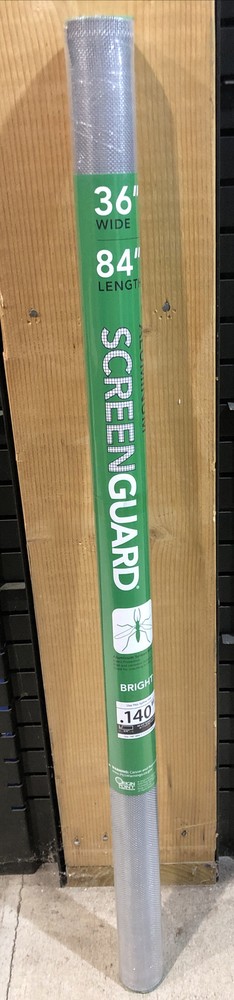 SCREENGUARD 36” x 84” Aluminum Bright Screen Mesh