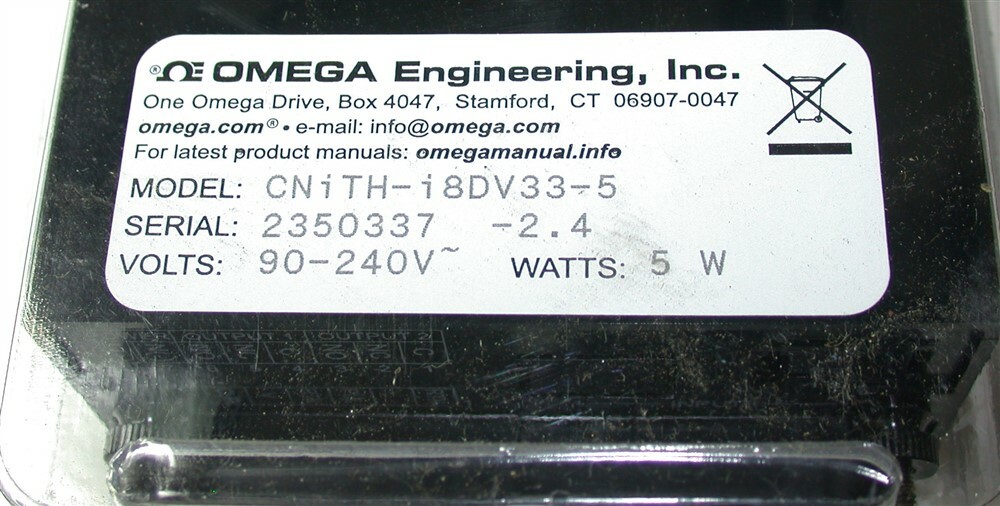 Omega Humidity and Temperature Controller CNiTH-i8DV33-5 NIB