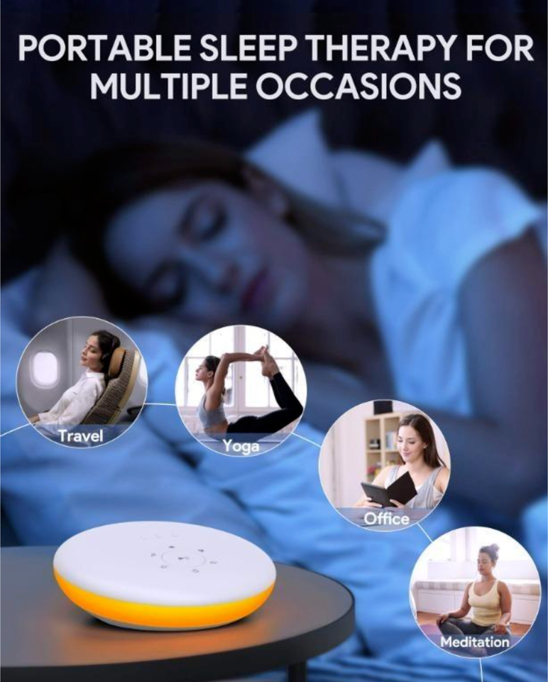 Gladle White Noise Machine with Night Light GL-LT015