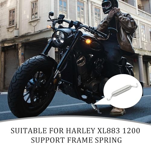 Kickstand Spring for Harley Replacement Jiffy Stand Spring for '91-'98 Silver