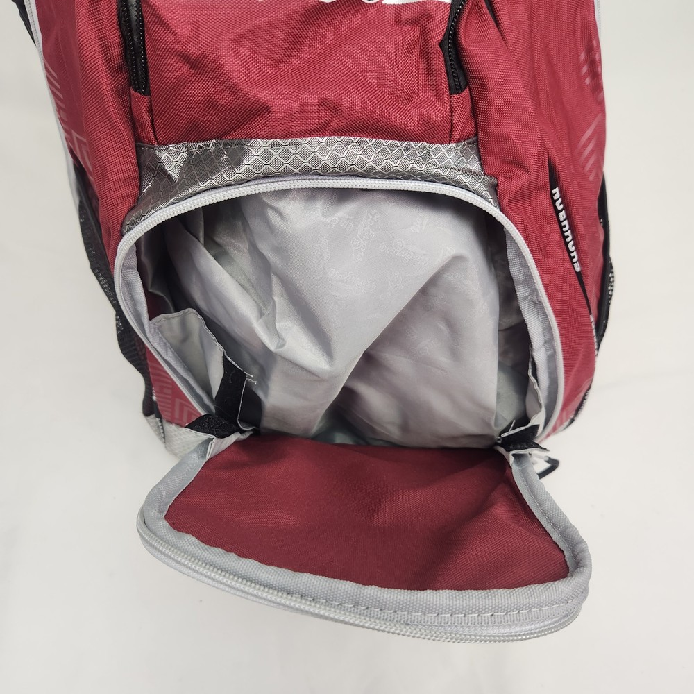 Baseball Softball Coaching Backpack Bat Bag "No Errors" RED New w/ Tags *Read
