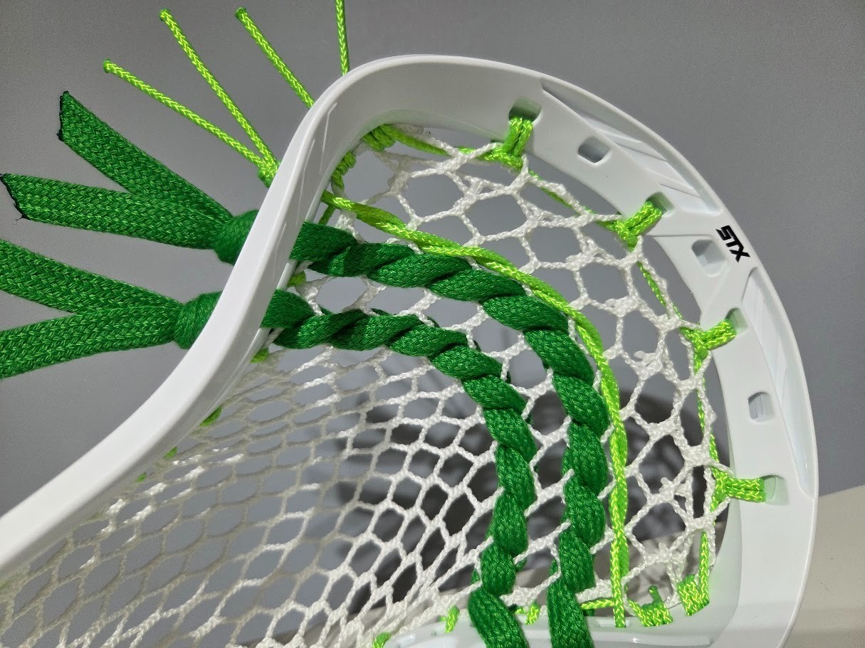 NEW STX Surgeon 1K GREEN Soft Mesh Lacrosse LAX Head HERO 4.0 Custom Stringing