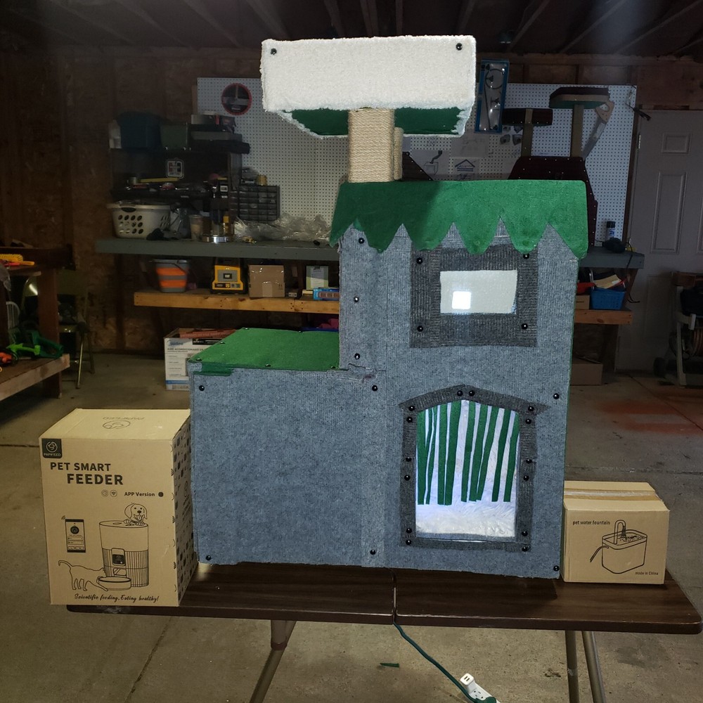 The Ultimate Indoor Cat House with Everything Your Cat Needs!