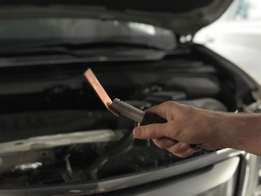 Copper Welding Spoon Welders Helper Welding Tool 3 Plate Set, Flat/Curved/Angle