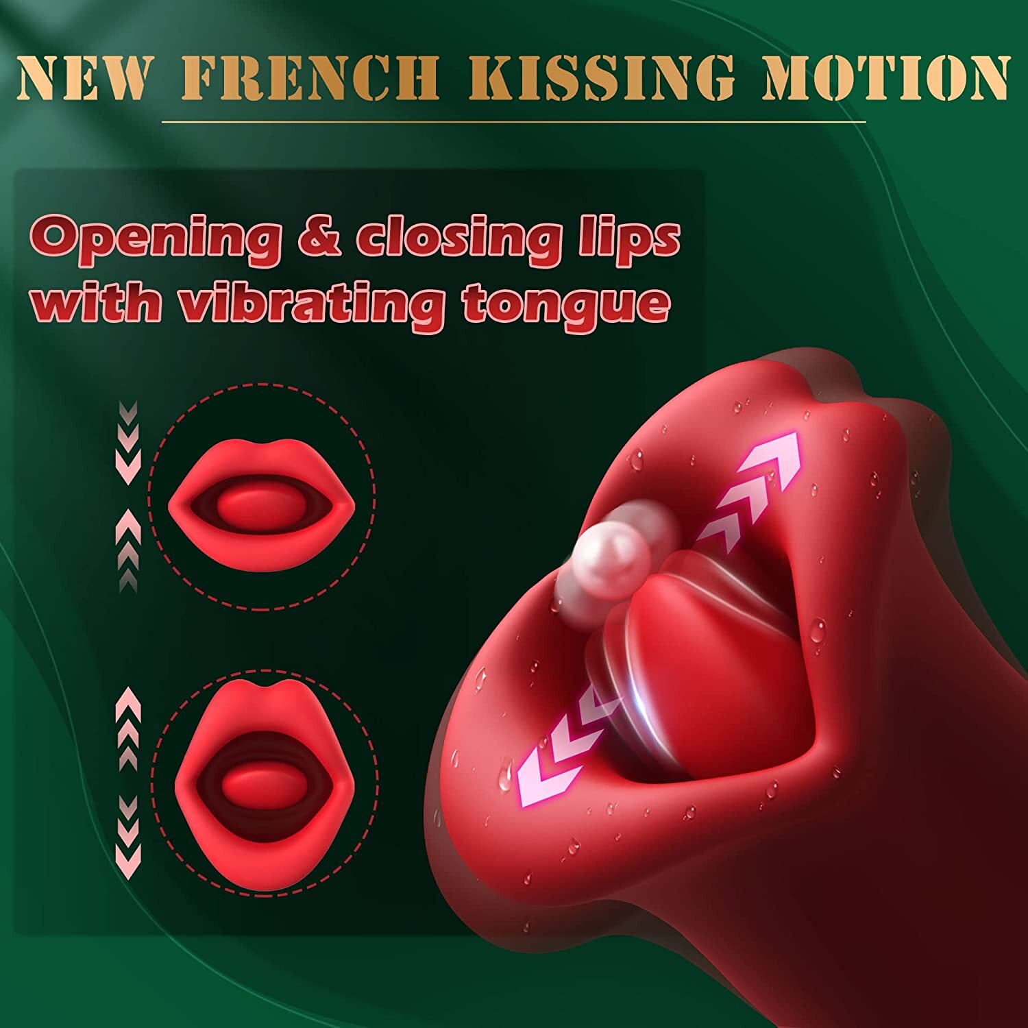 Licking Sucking Vibrator Clit Sucker Dildo G-spot Massager Sex Toy for Women