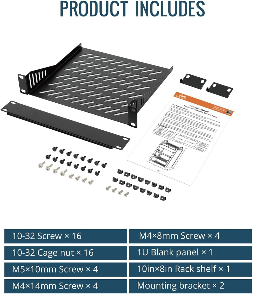 4U Network Rack, 10 Inch Mini Server Rack with 2 Side Translucent Panels & 2 Top