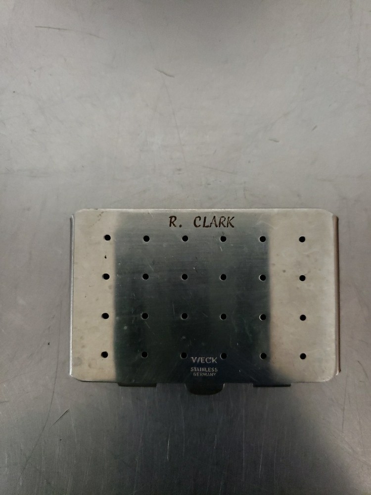 R. Clark Instruments Weck Perforated Sterilization Case Surgical