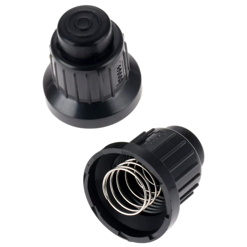 2* Black Ignitor Button Cap Replace For Grill/Barbecue/Gas Fire/Spark Generator