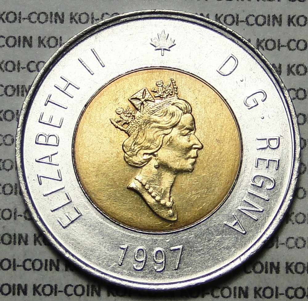 Canada 1997 $2 dollar tonnie lightly circulated