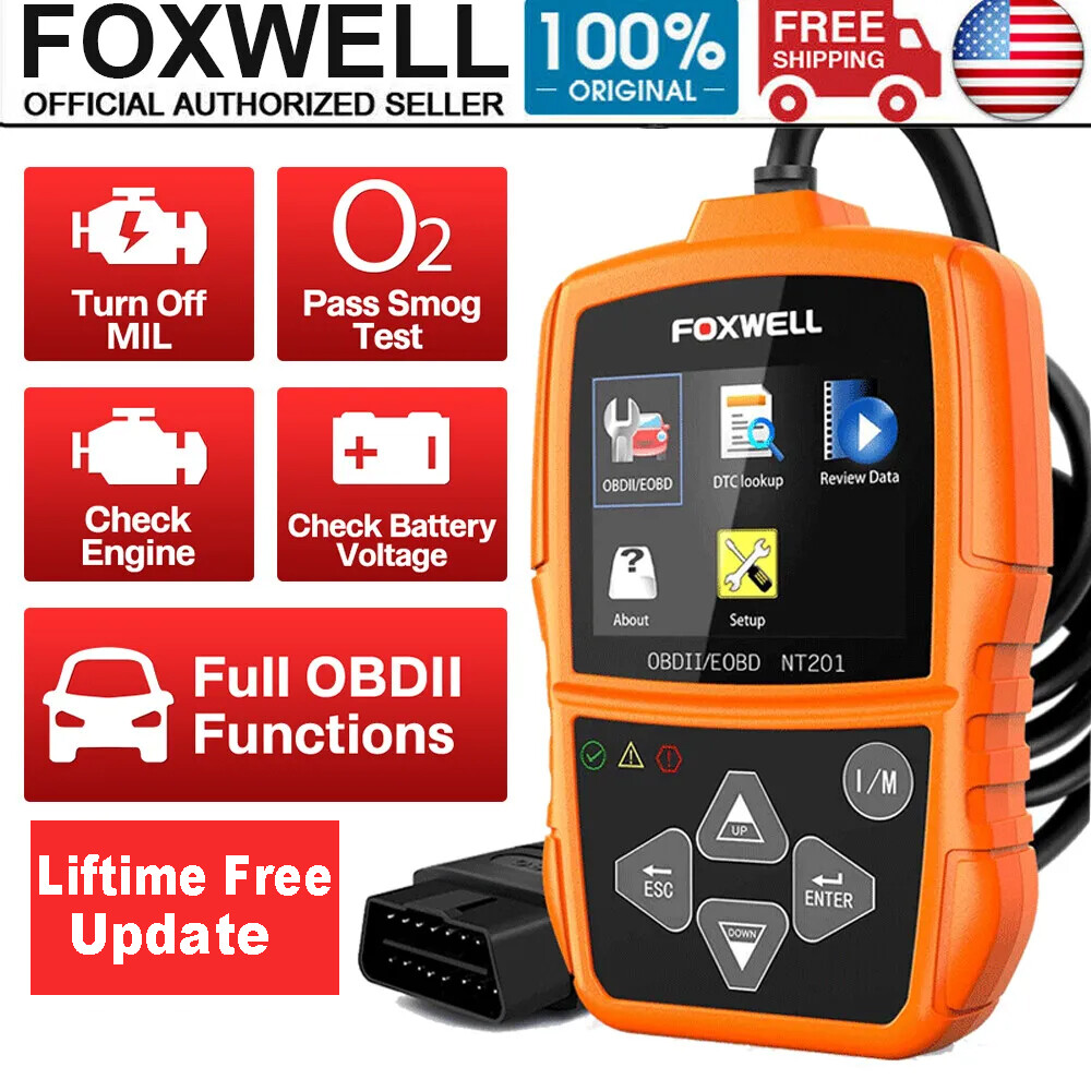 Foxwell NT201 Automotive OBD2 Scanner OBD Car Code Reader Diagnostic Scan Tool